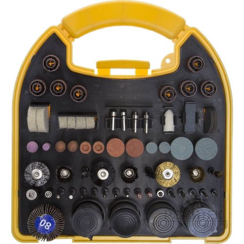 Набор мини-насадок STAYER "MASTER" для гравировальных машин, 186 предметов, пластиковый кейс  картинка